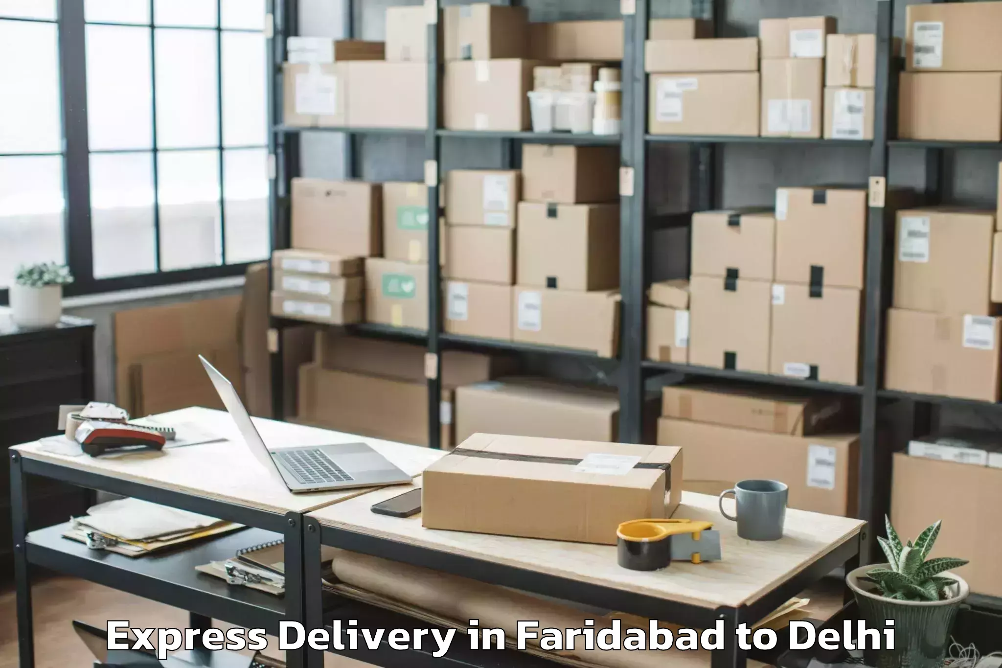 Easy Faridabad to Vasant Square Mall Express Delivery Booking